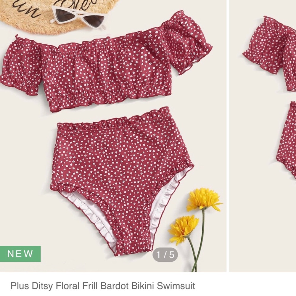 Plus Bardot Bikini NWOT (see description)